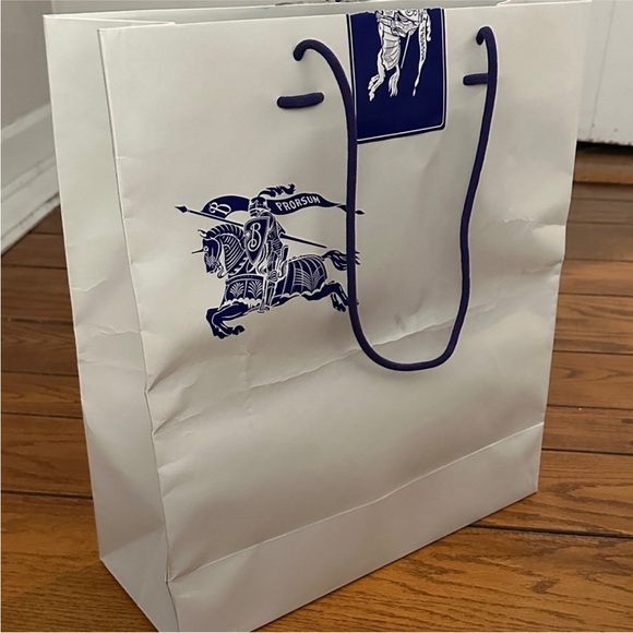 Burberry White and Blue Tote Bag - Picture 8 of 9